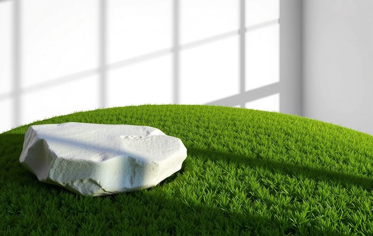 Minimalistische Skulptur und Naturharmonie